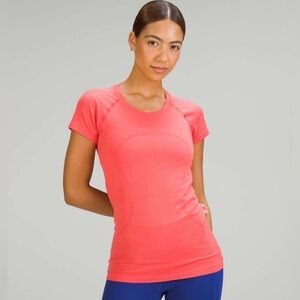 Lululemon Short Sleeve Siwftly Tech 2.0 Pale Raspberry Sz 4